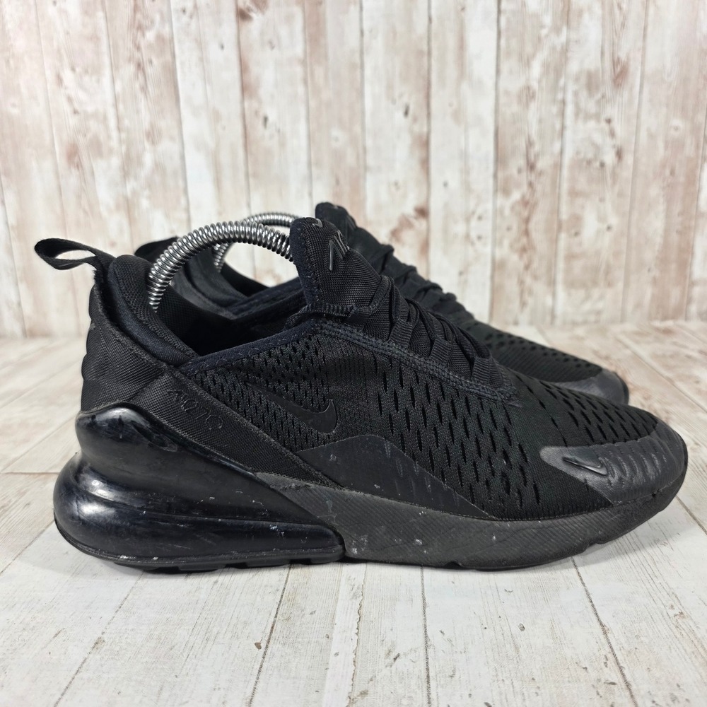 Nike Air Max 270 Triple Black Women 8.5 Youth 7Y Sneakers BQ5776-001